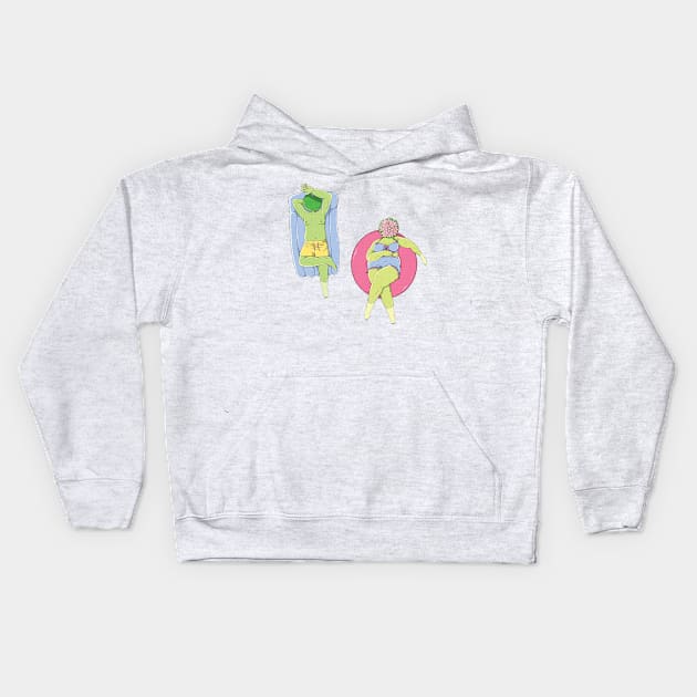 Floaty Time Kids Hoodie by Jaimie McCaw